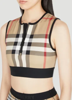 Zadie Check Crop Top