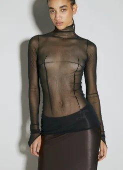 Zenia Long Sleeve High Neck Top