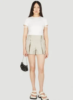 Zip Front Shorts