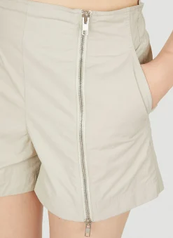 Zip Front Shorts