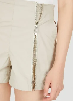 Zip Front Shorts