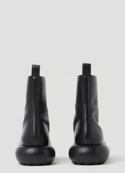 Zip Up Leather Ankle Boots