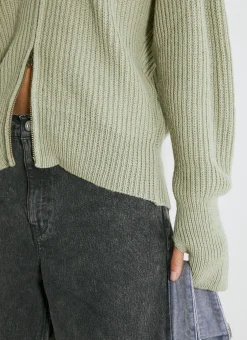Zip Wrap Cardigan