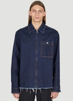 Zipped Denim Overshirt