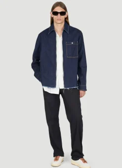 Zipped Denim Overshirt