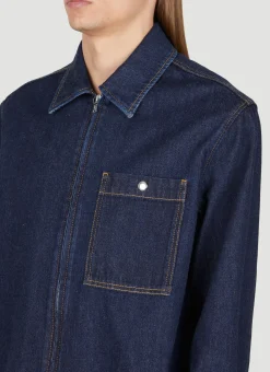 Zipped Denim Overshirt