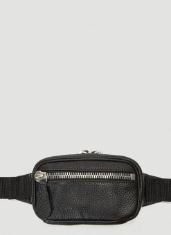 Zipped Leather Belt Bag