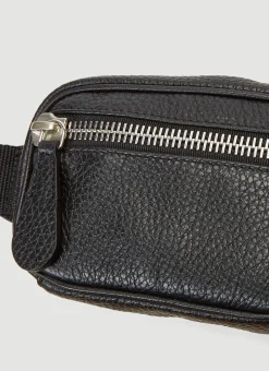 Zipped Leather Belt Bag