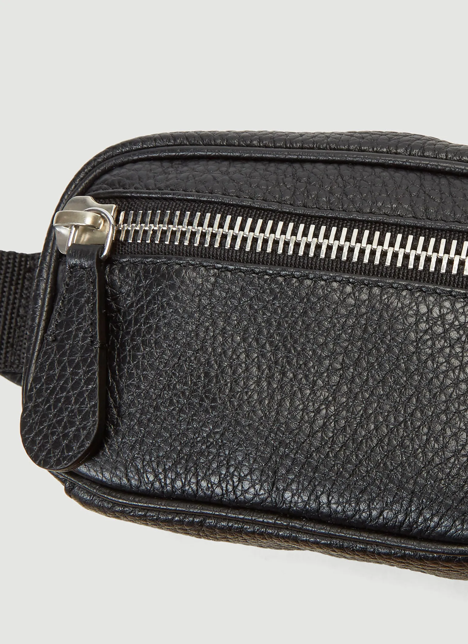 Zipped Leather Belt Bag