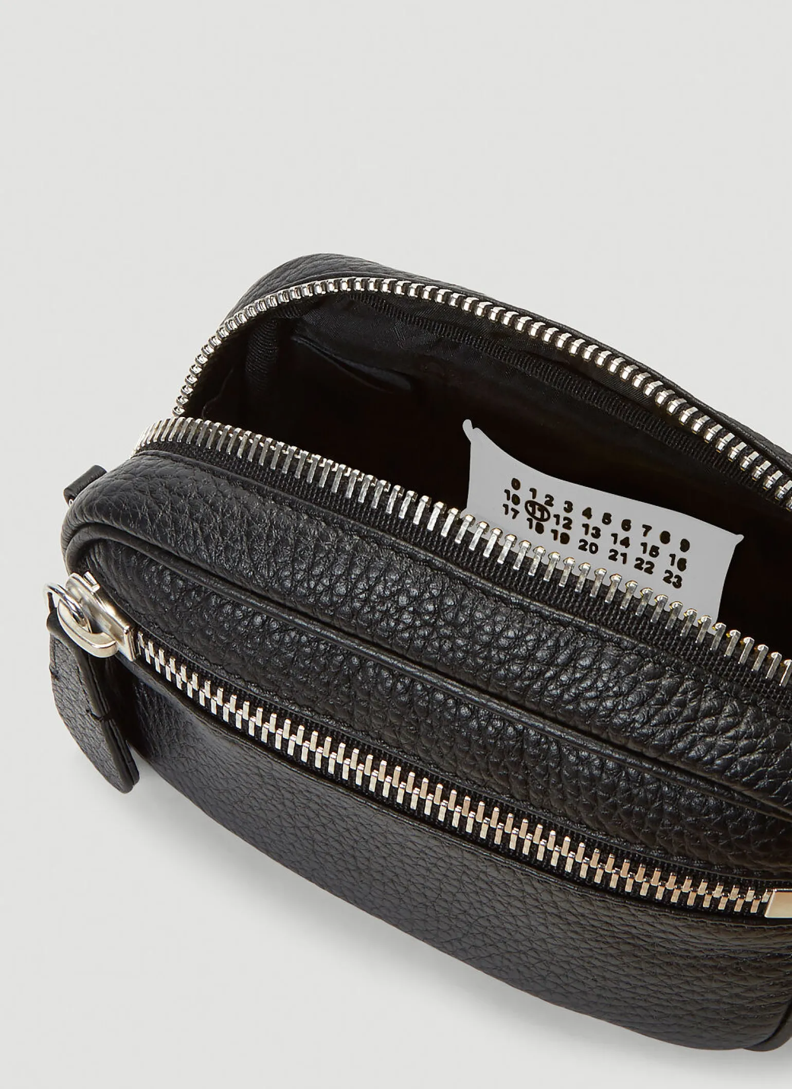 Zipped Leather Belt Bag
