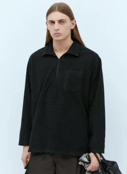 Zip-Up Mock Knit Sweater